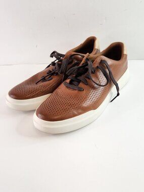 Cole Haan Men's Grand Pro Rally Court Sneaker Size 10 1/2 M Brown Laser Cut